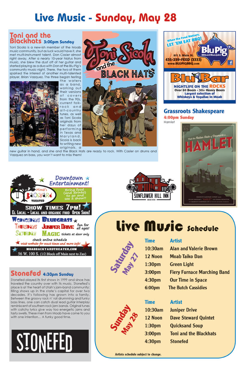 Live Music Schedule page 4